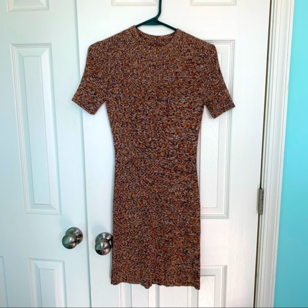 Madewell size small‎ sweater dress short sleeve orange